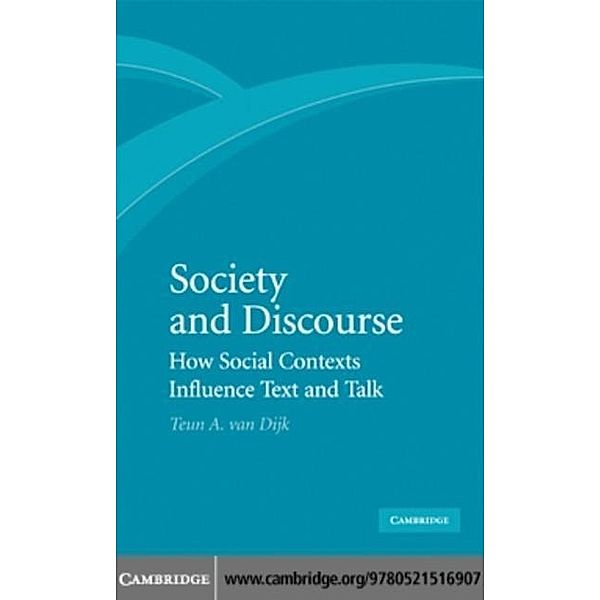 Society and Discourse, Teun A. van Dijk