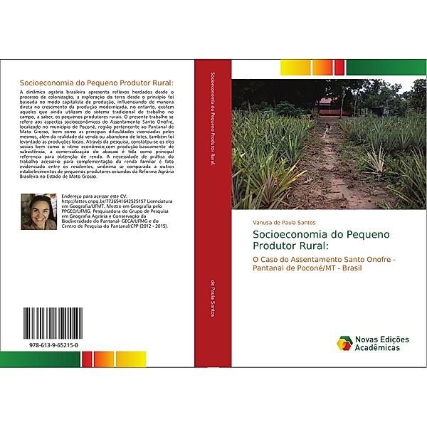 Socioeconomia do Pequeno Produtor Rural:, Vanusa de Paula Santos
