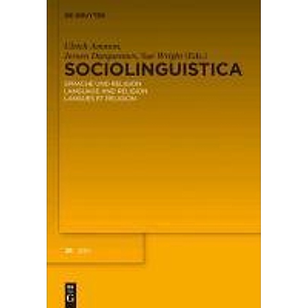 sociolinguistica. Band 25 (2011)
