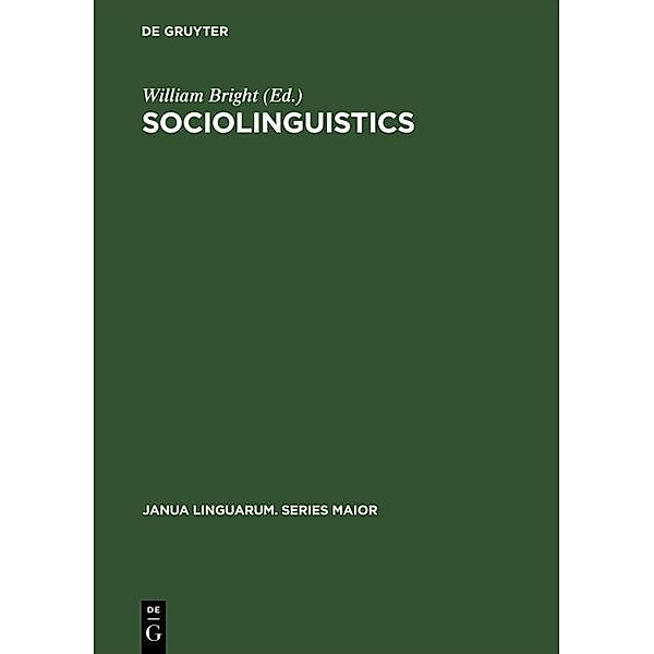 Sociolinguistics / Janua Linguarum. Series Maior Bd.20