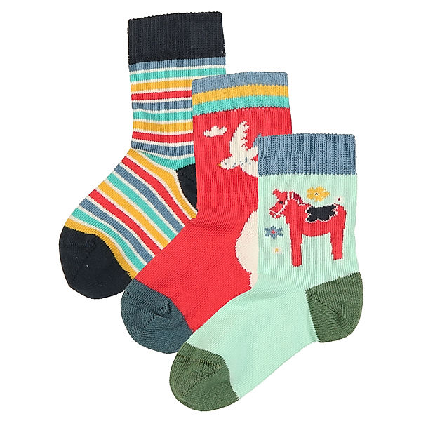 frugi Socken ABISKO SKY 3er-Pack in bunt