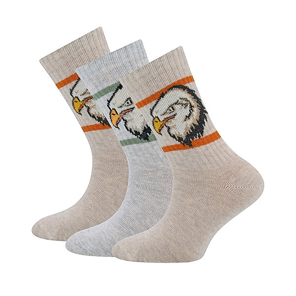 ewers Socken ADLER 3er Pack in latte/silber/beige