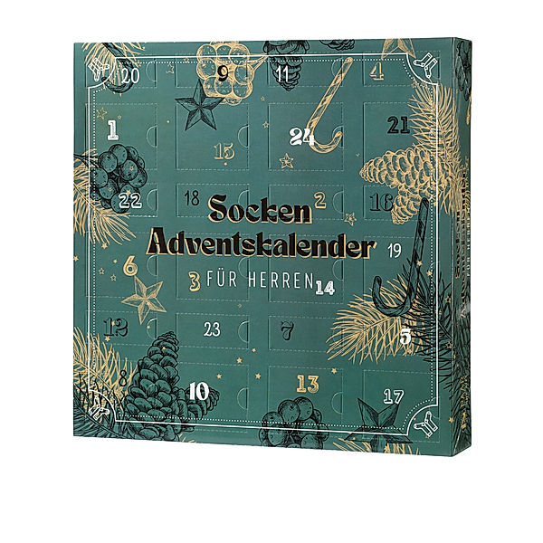 Socken Adventskalender Herren 2023 von Orbisana