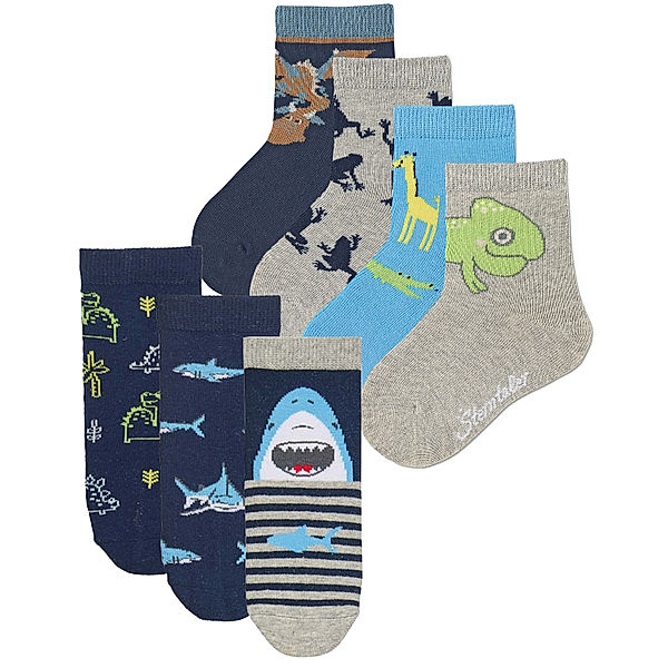 Sterntaler Socken ANIMALS 7er Pack in marine