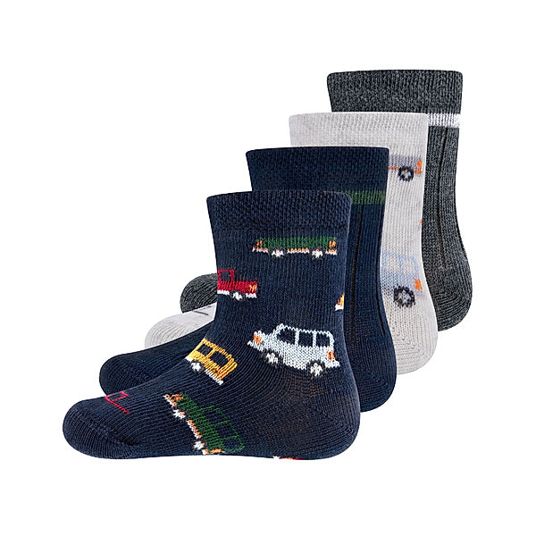 ewers Socken AUTO 4er-Pack in navy/grau