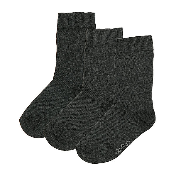 ewers Socken BASIC 3er Pack in anthrazit melange