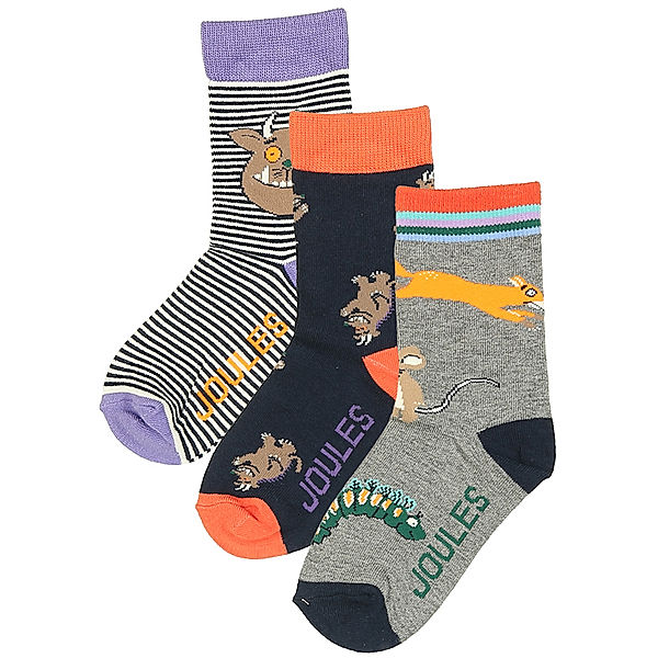 Tom Joule® Socken BRILLIANT BAMBOO – GRUFFALO 3er-Pack in bunt
