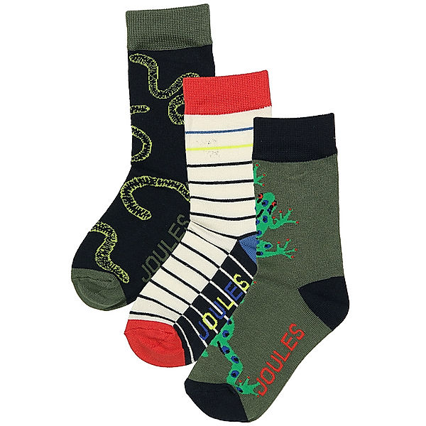 Tom Joule® Socken BRILLIANT BAMBOO – MULTI FROG 3er-Pack in bunt