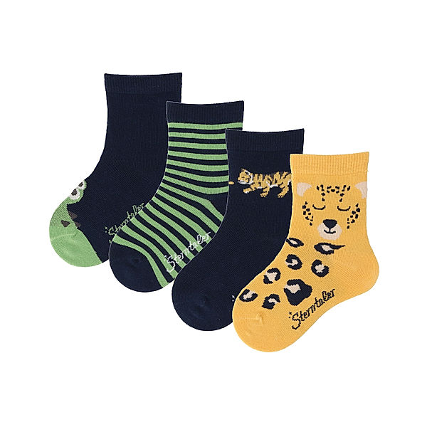 Sterntaler Socken CROCO & LEO 4er Pack in marine