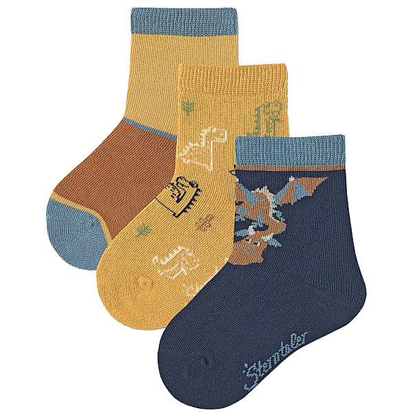 Sterntaler Socken DRAGON 3er Pack in marine