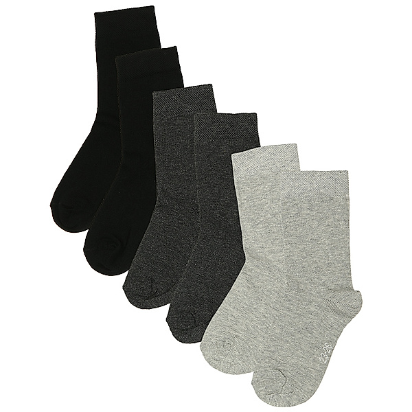 ewers Socken ESSENTIAL 6er-Pack in grau/anthrazit/schwarz