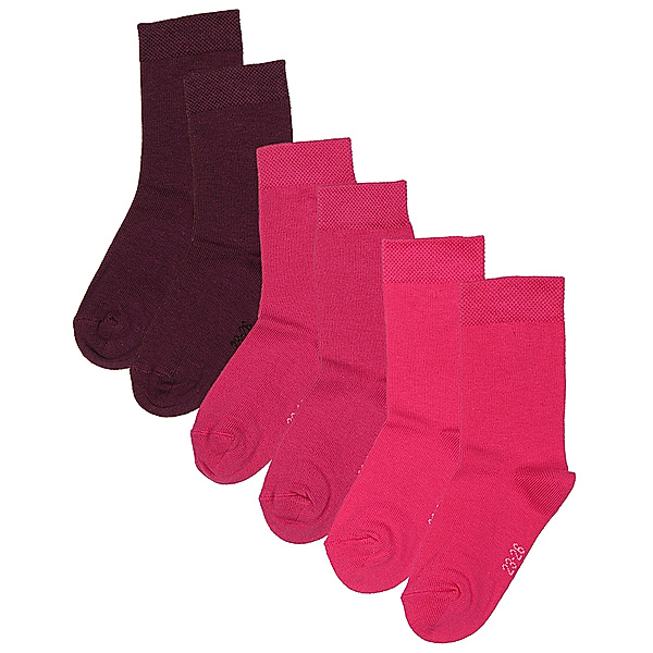 ewers Socken ESSENTIAL 6er-Pack in pflaume/phlox/himbeere
