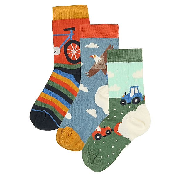 frugi Socken EXCURSION 3er-Pack in bunt