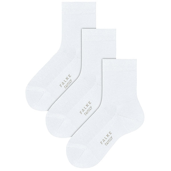 Falke Socken FALKE FAMILY 3er-Pack in weiß