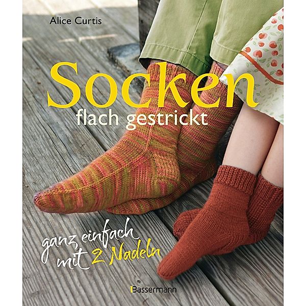 Socken flach gestrickt, Alice Curtis