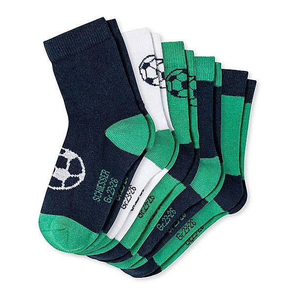 Schiesser Socken FUßBALL 5er- Pack in dunkelblau/grün