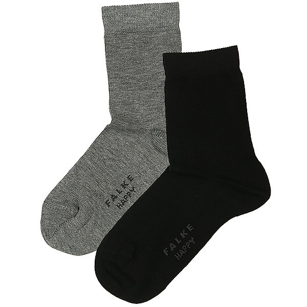 Falke Socken HAPPY 2er Pack in light grey/black