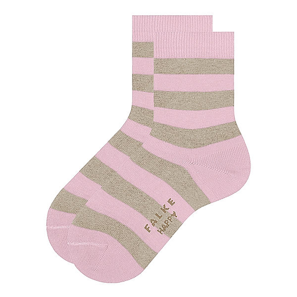 Falke Socken HAPPY STRIPE 2er Pack in sand/rosa