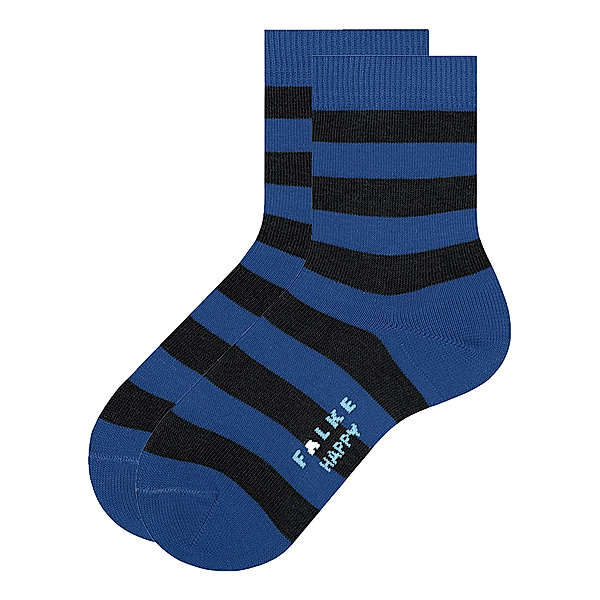 Falke Socken HAPPY STRIPE 2er Pack in schwarz/blau