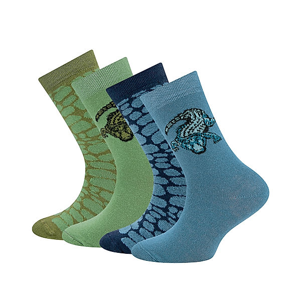 ewers Socken KROKODIL 4er Pack peppermint/navy