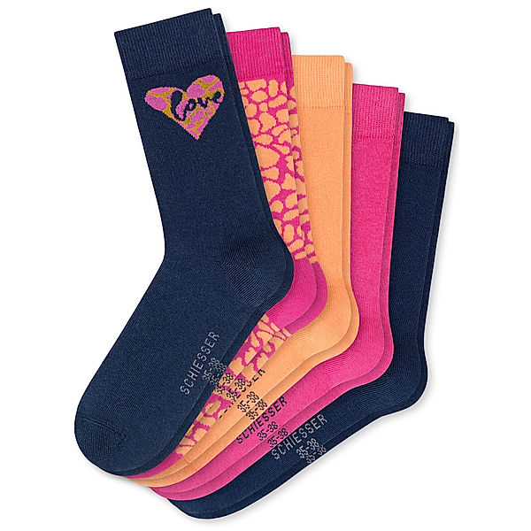 Schiesser Socken LOVE 5er Pack in bunt