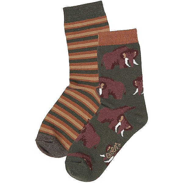 ewers Socken MAMMUT 2-er Pack in olive/mocca