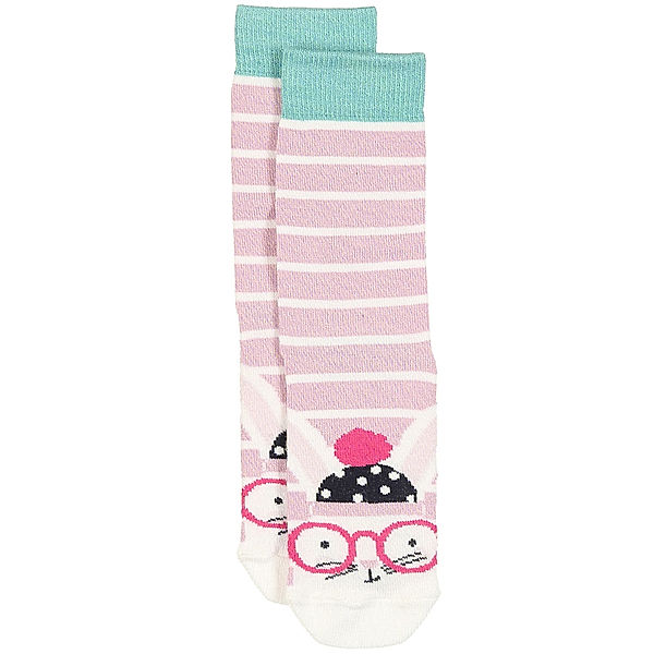 Tom Joule® Socken NEAT FEET – BUNNY STRIPE geringelt in rosa