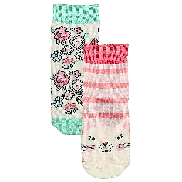 Tom Joule® Socken NEAT FEET – FLORAL AND CAT 2er-Pack in bunt