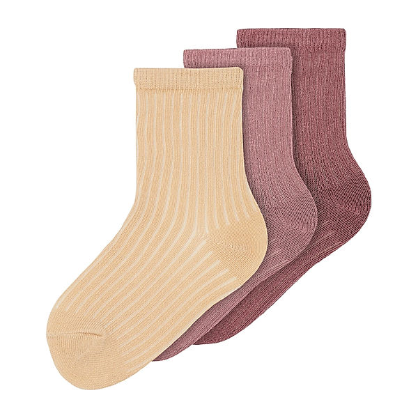 name it Socken NMFSTORM 3er Pack in woodrose