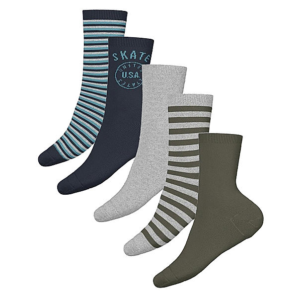 name it Socken NMMVAGN 5er-Pack in grau/blau