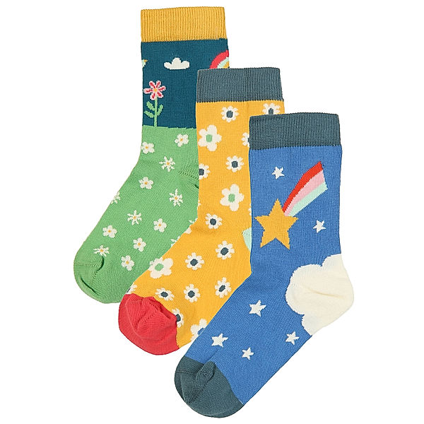 frugi Socken ROCK MY SOCKS 3er-Pack in bunt