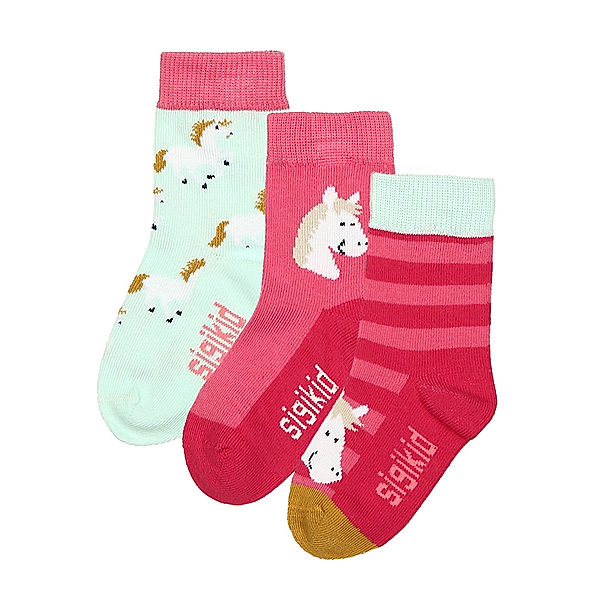 Sigikid Socken SPARKLING PONY 3er-Pack in bunt