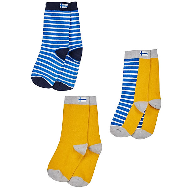 finkid Socken SUKAT KOLME 3er Pack in in yellow