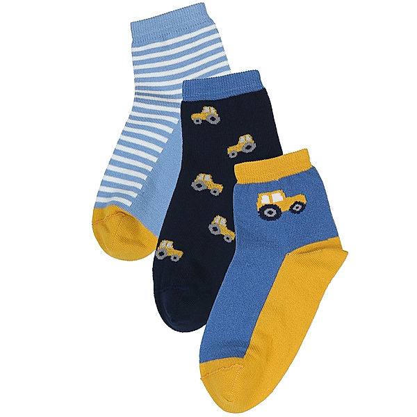 Sigikid Socken TEAM BOY 3er-Pack in blau