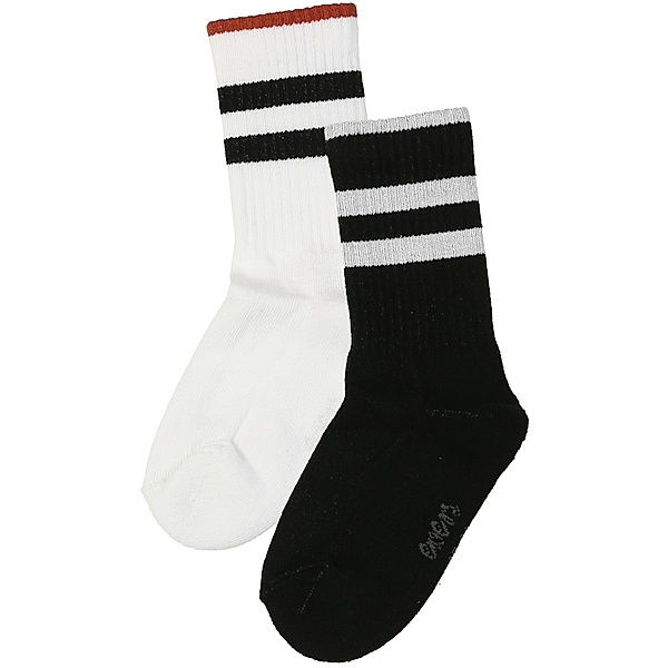 ewers Socken TENNIS 2er-Pack in schwarz/weiß