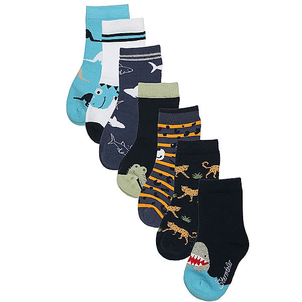 Sterntaler Socken TIERE 7er-Pack in blau