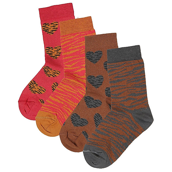 ewers Socken TIGERHERZ 4er-Pack in caramel/toffee