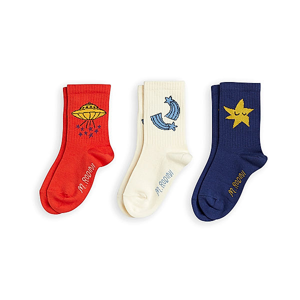 mini rodini Socken UFO 3er Pack in multi