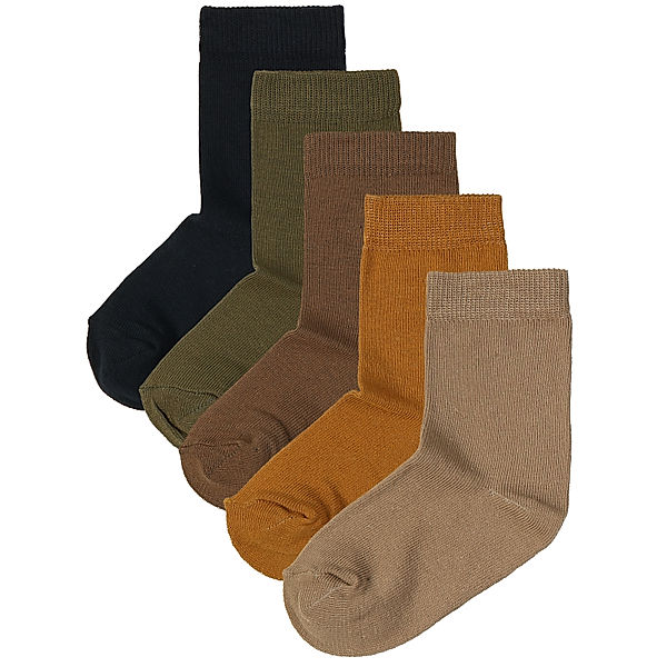 Minymo Socken UNI MULTI 5er-Pack in dried herbs