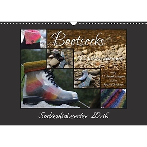 Sockenkalender Bootsocks 2016 (Wandkalender 2016 DIN A3 quer), Denise Borer, Viola Borer