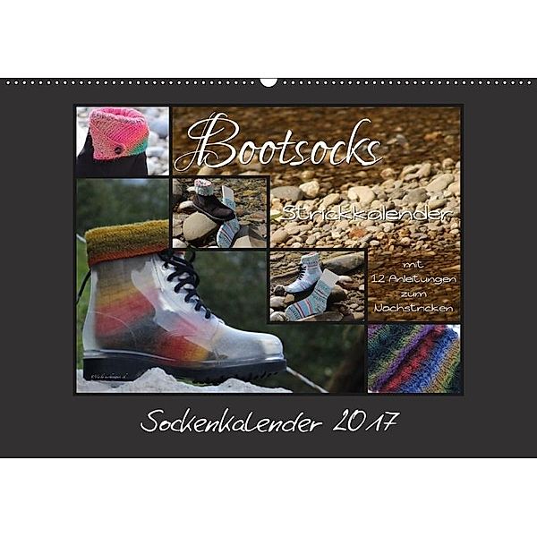 Sockenkalender Bootsocks 2017 (Wandkalender 2017 DIN A2 quer), Denise Borer, Viola Borer
