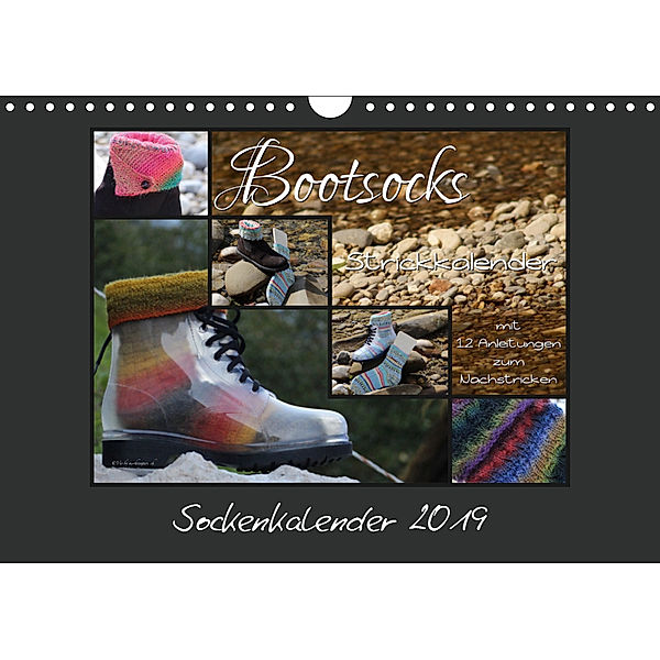 Sockenkalender Bootsocks 2019 (Wandkalender 2019 DIN A4 quer), Denise Borer