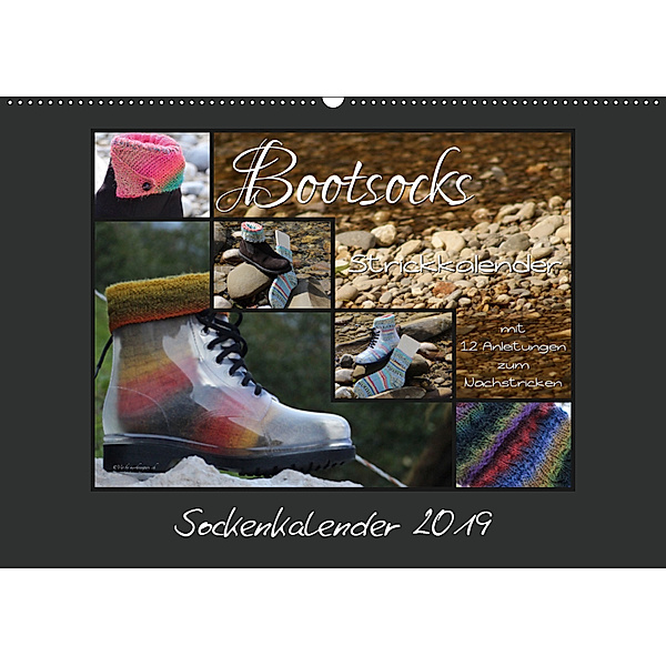 Sockenkalender Bootsocks 2019 (Wandkalender 2019 DIN A2 quer), Denise Borer