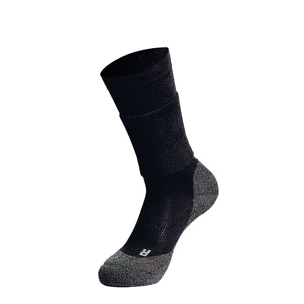 Socklaender Schutz-Socke schwarz (Größe: 36/39) mit Doppelschaft