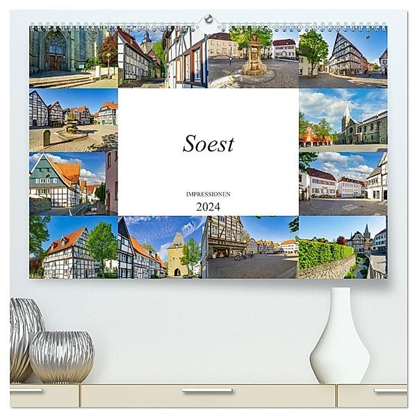 Soest Impressionen (hochwertiger Premium Wandkalender 2024 DIN A2 quer), Kunstdruck in Hochglanz, Dirk Meutzner