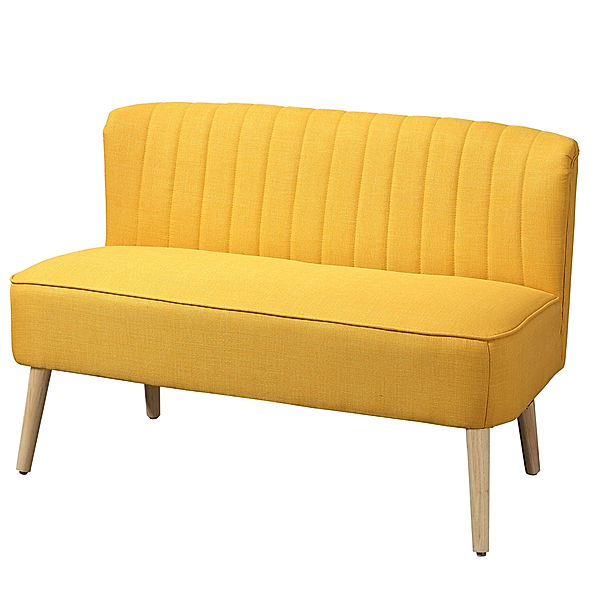 Sofa für 2 Personen (Farbe: gelb)