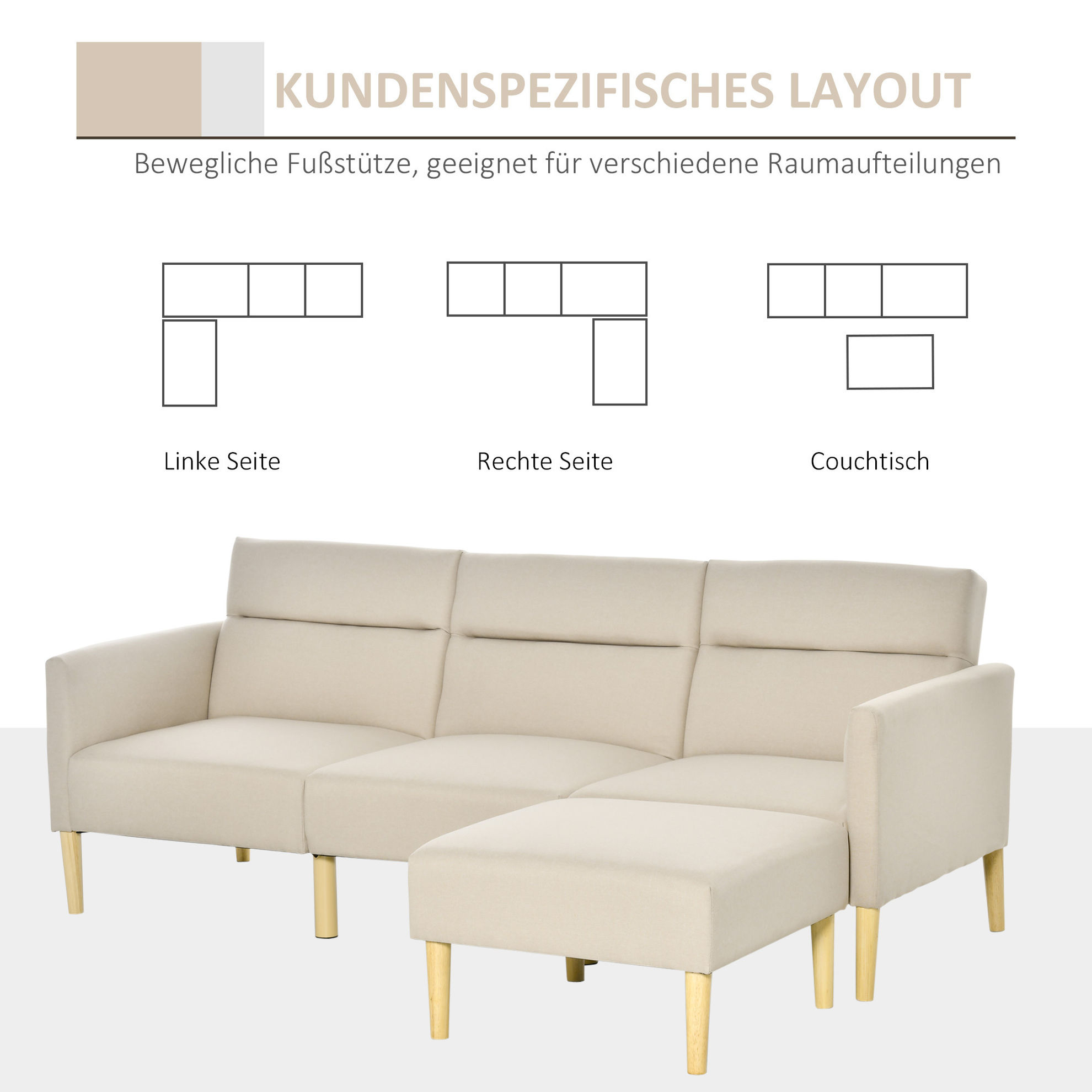 Sofa-Set 2in1 Sofa, Rückenlehne einstellbar, einfache reinigung |  Weltbild.de