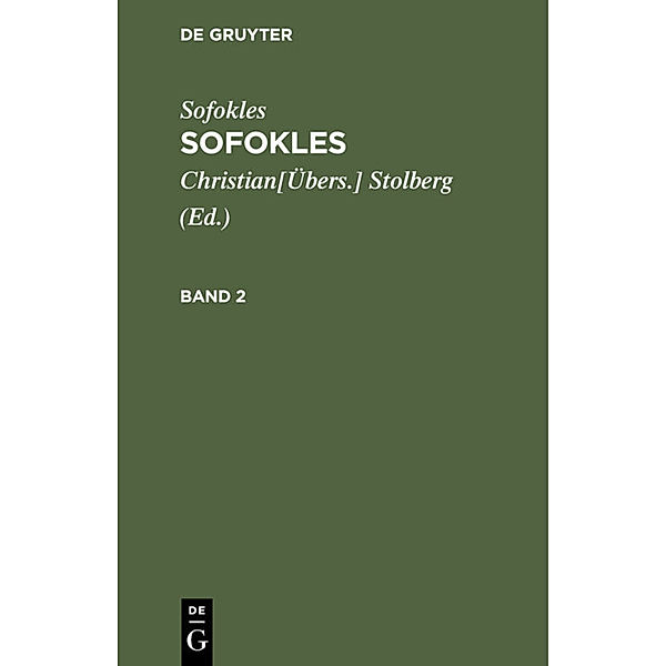 Sofokles: Sofokles / Band 2 / Sofokles: Sofokles. Band 2, Sofokles