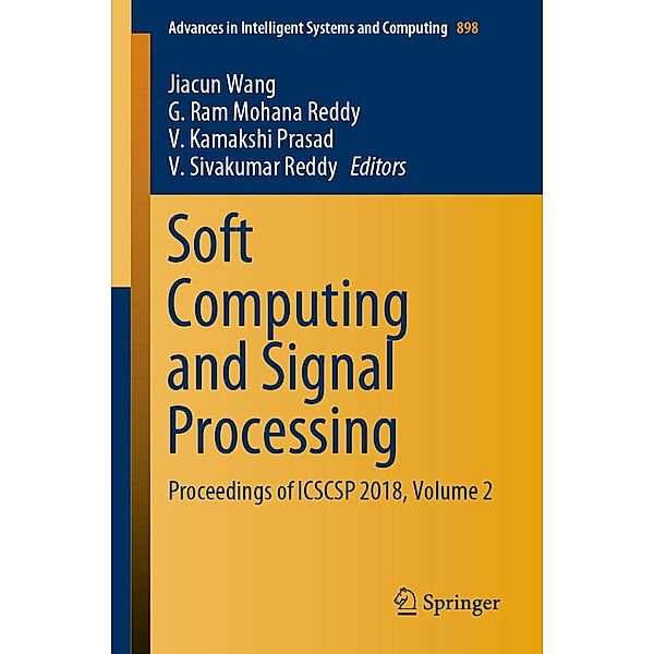 Soft Computing and Signal Processing / Advances in Intelligent Systems and Computing Bd.898