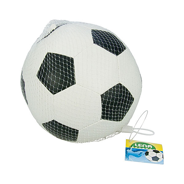 LENA® Soft-Fussball 18 cm in schwarz/weiss